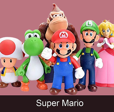 6 db-os Super Mario figura szett - Legendás Játékok Webáruház - Gyerek