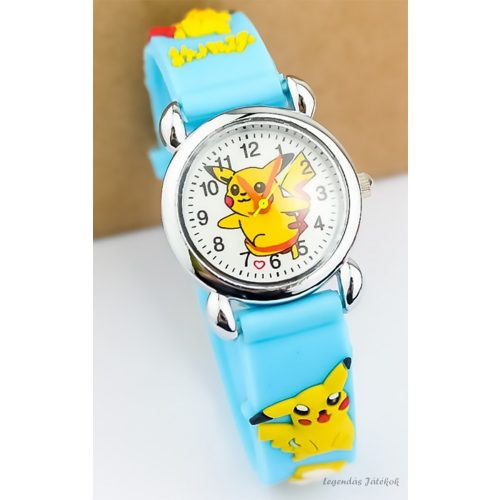 Pokemon Pikachu óra világoskék