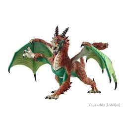 Barna földsárkány figura 20 cm