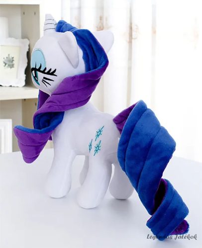 Én kicsi pónim - My little pony - Rarity jellegű plüss 20 cm