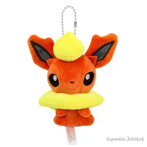 Pokemon Flareon jellegű akasztós plüss 10 cm