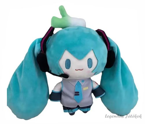 Hatsune Miku jellegű mini plüss 15 cm
