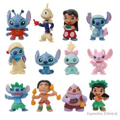 12 db-os Stitch jellegű figura szett