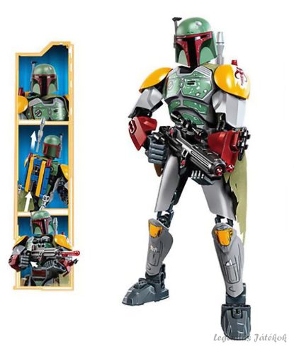 Star Wars - Boba Fett jellegű építőjáték figura 24 cm