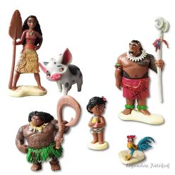 6 db-os Vaiana Moana jellegű figura szett