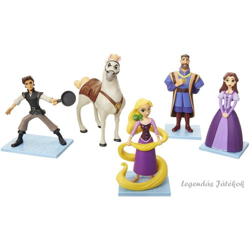 5 db-os Aranyhaj Rapunzel figura szett