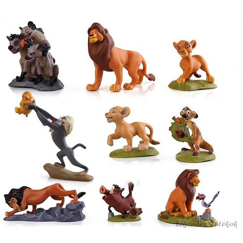 9 db-os Oroszlánkirály Lion King figura szett