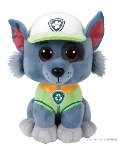 Csillogó szemű Mancs őrjárat Rocky plüss 15 cm - Ty Beanie Boos