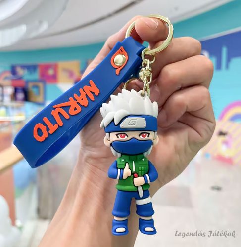 Naruto Kakashi jellegű kulcstartó