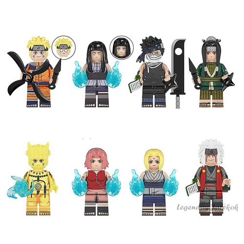 8 db-os Naruto mini figura szett lányokkal