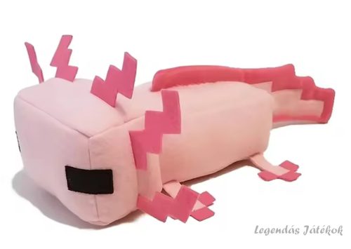 Minecraft rózsaszín Axolotl plüss 25 cm