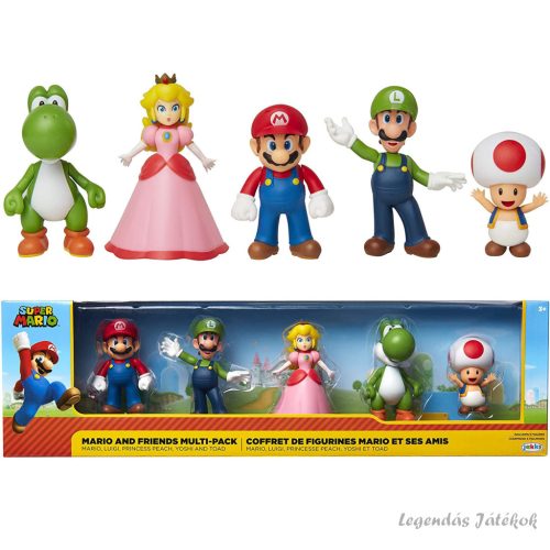 5 db-os Super Mario figura szett Jakks