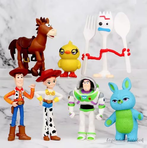 7 db-os Toy Story - Játékháború jellegű figura szett