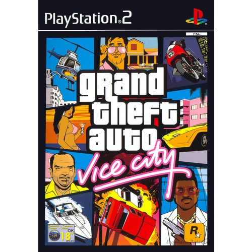 GTA Grand Theft Auto - Vice City Ps2 játék PAL (használt)