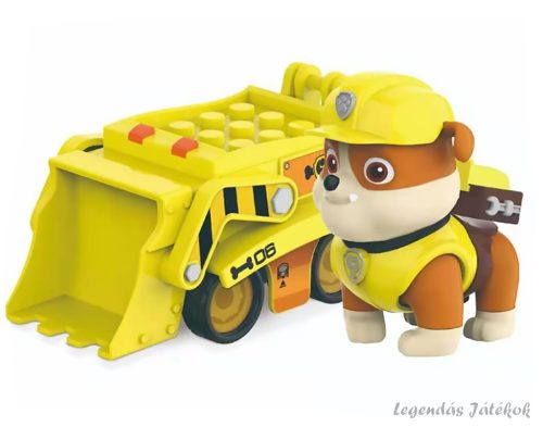 Mancs őrjárat - Rubble jellegű figura járgánnyal 8 cm