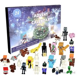 24 db-os Minecraft jellegű adventi kalendárium naptár