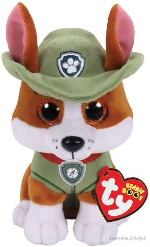 Csillogó szemű Mancs őrjárat Tracker plüss 15 cm - Ty Beanie Boos