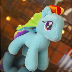   Én kicsi pónim - My little pony - Rainbow Dash jellegű plüss 15 cm Új verzió