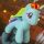Én kicsi pónim - My little pony - Rainbow Dash jellegű plüss 15 cm Új verzió