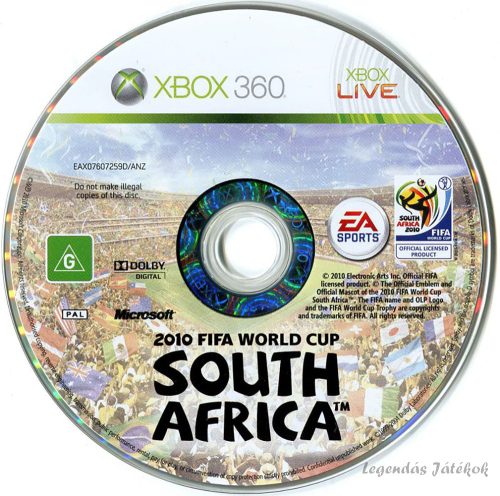 2010 Fifa World Cup South Africa Xbox360 játék (csak lemez)