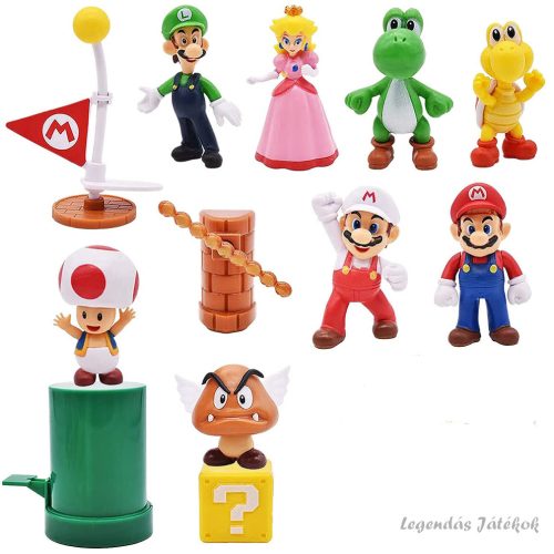 12 db-os Super Mario figura szett