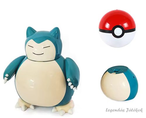 Pokemon labdába zárható Snorlax jellegű figura