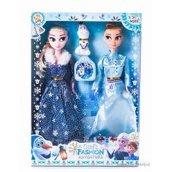   Frozen Jégvarázs - Anna Elza és Olaf jellegű baba szett 28 cm