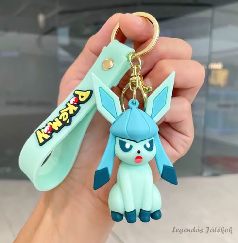 Pokemon Glaceon jellegű kulcstartó