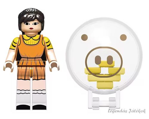 Squid Game - Nyerd meg az életed - Red light Green light baba persellyel jellegű mini figura