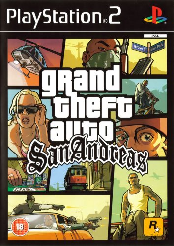 GTA Grand Theft Auto - San Andreas Ps2 játék PAL (használt)