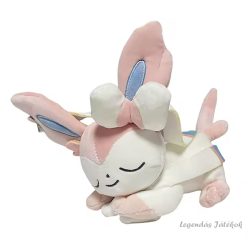 Alvó Pokemon Sylveon jellegű plüss 16 cm