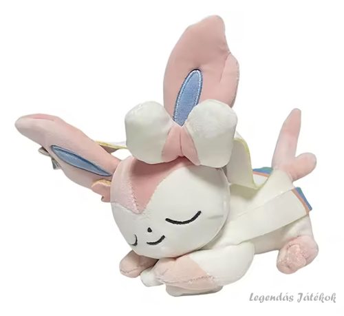 Alvó Pokemon Sylveon jellegű plüss 16 cm