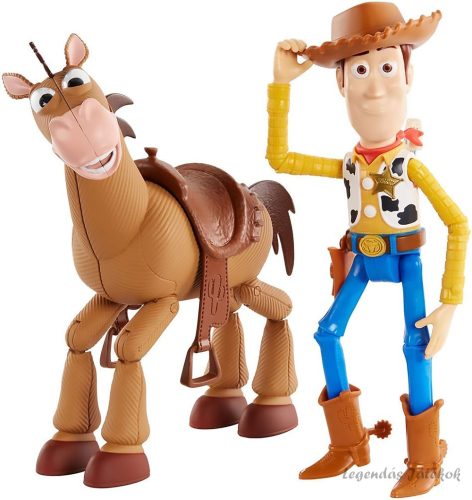 Toy Story - Woody Sheriff és Szemenagy ló figura szett Mattel