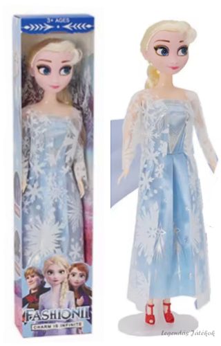 Frozen Jégvarázs - Elza jellegű baba világoskék ruhában 28 cm