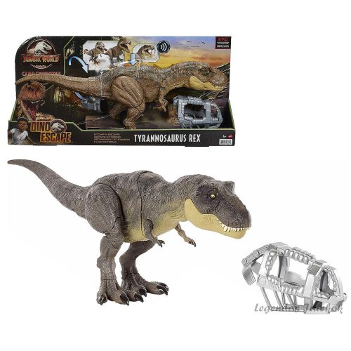 Jurassic World - Tyrannosaurus Rex dinoszaurusz figura szájkosárral Mattel 