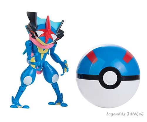Pokemon labdába zárható Greninja jellegű figura