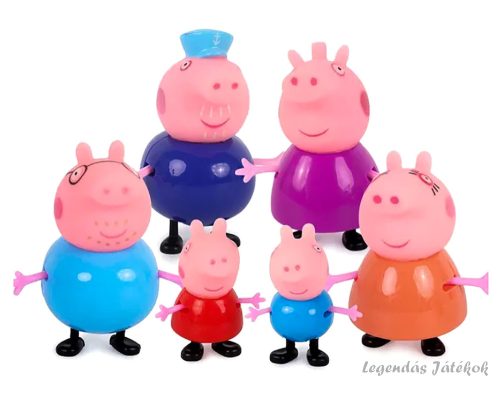 6 db-os Peppa malac figura szett