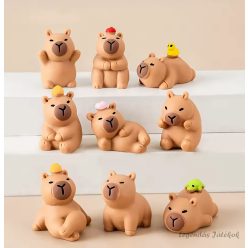9 db-os mini kapibara jellegű figura szett