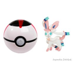 Labdába zárható mini Pokemon jellegű figura - Sylveon