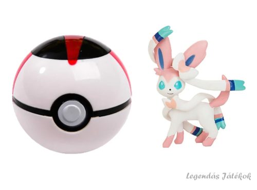 Labdába zárható mini Pokemon figura - Sylveon