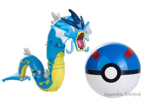 Pokemon labdába zárható Gyarados jellegű figura