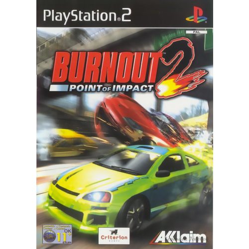 Burnout 2: Point of Impact Ps2 játék PAL (használt)