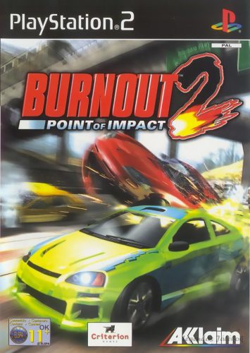 Burnout 2: Point of Impact Ps2 játék PAL (használt)