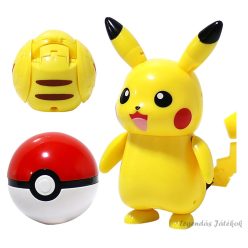Pokemon labdába zárható Pikachu jellegű figura 10 cm