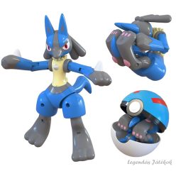 Pokemon labdába zárható Lucario jellegű figura 12 cm