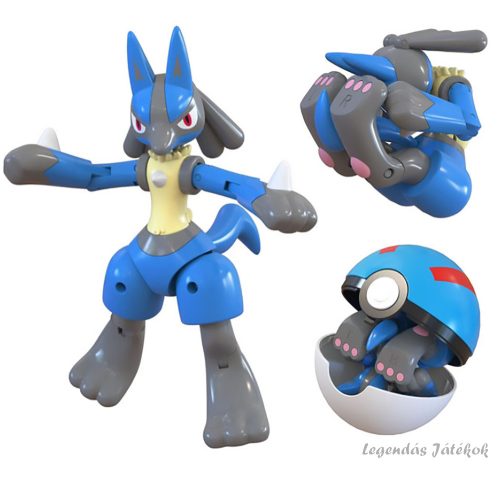 Pokemon labdába zárható Lucario jellegű figura 12 cm