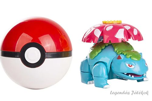 Pokemon labdába zárható Venosaur jellegű figura