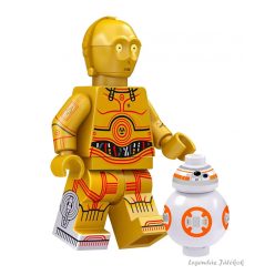 Star Wars - C-3PO jellegű mini figura kis robottal