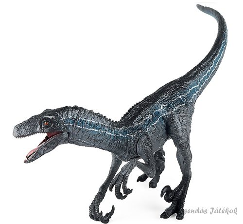 Velociraptor Kék dinoszaurusz figura 20 cm