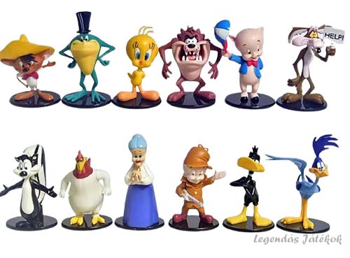 12 db-os Looney Tunes figura szett